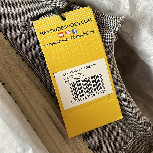 NEW Hey Dude Shoes  Wally Gray Stretch Steppa Size 8 main image 5